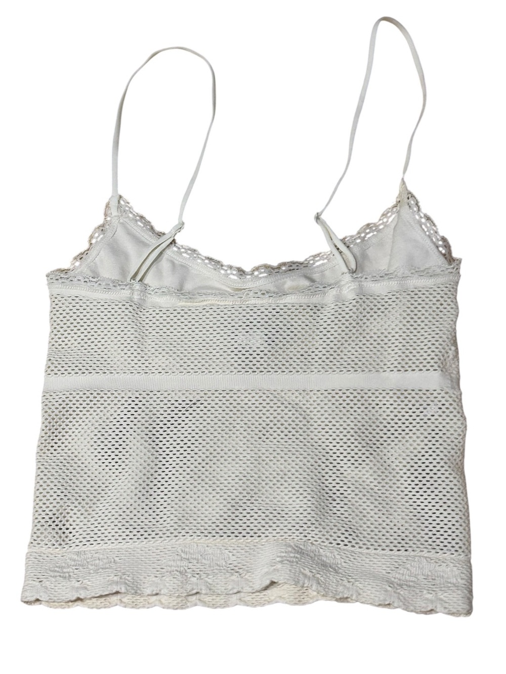 Anthropologie Ivory Lace Mesh Seamless Brami Cami S/M NWT - Picture 2 of 3